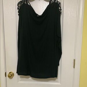 BOLD elements Black Ribbed Top